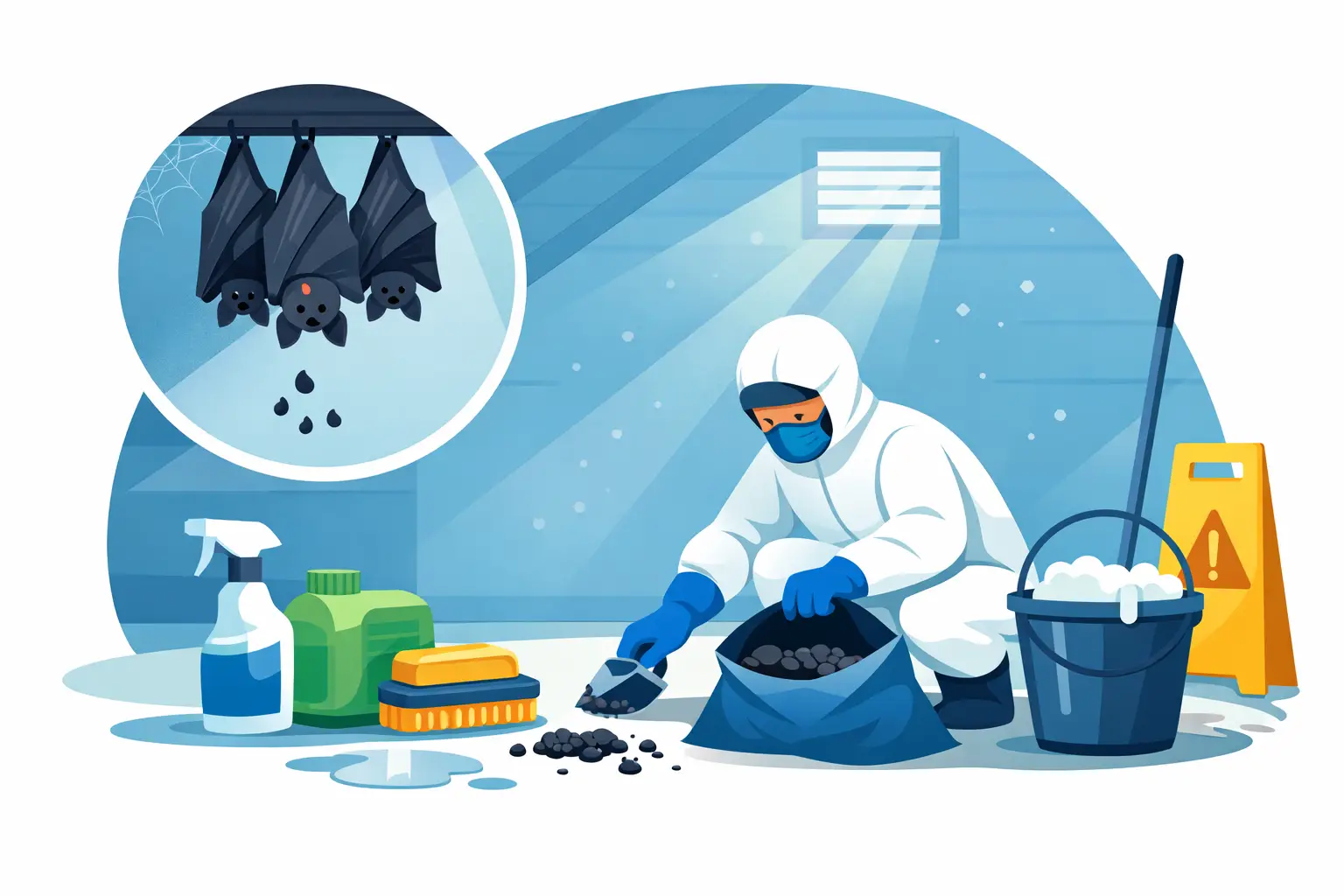 How to Sanitize Bat Droppings Safely