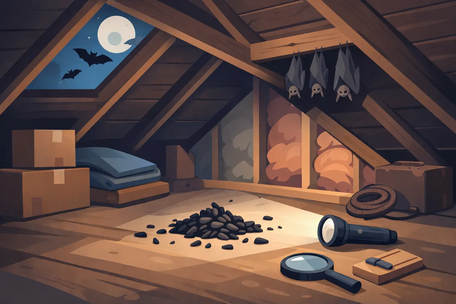 Bat Droppings in Attic: What to Do Next