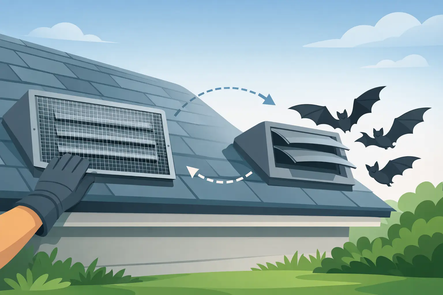 How to Bat Proof Vents Without Trapping Bats