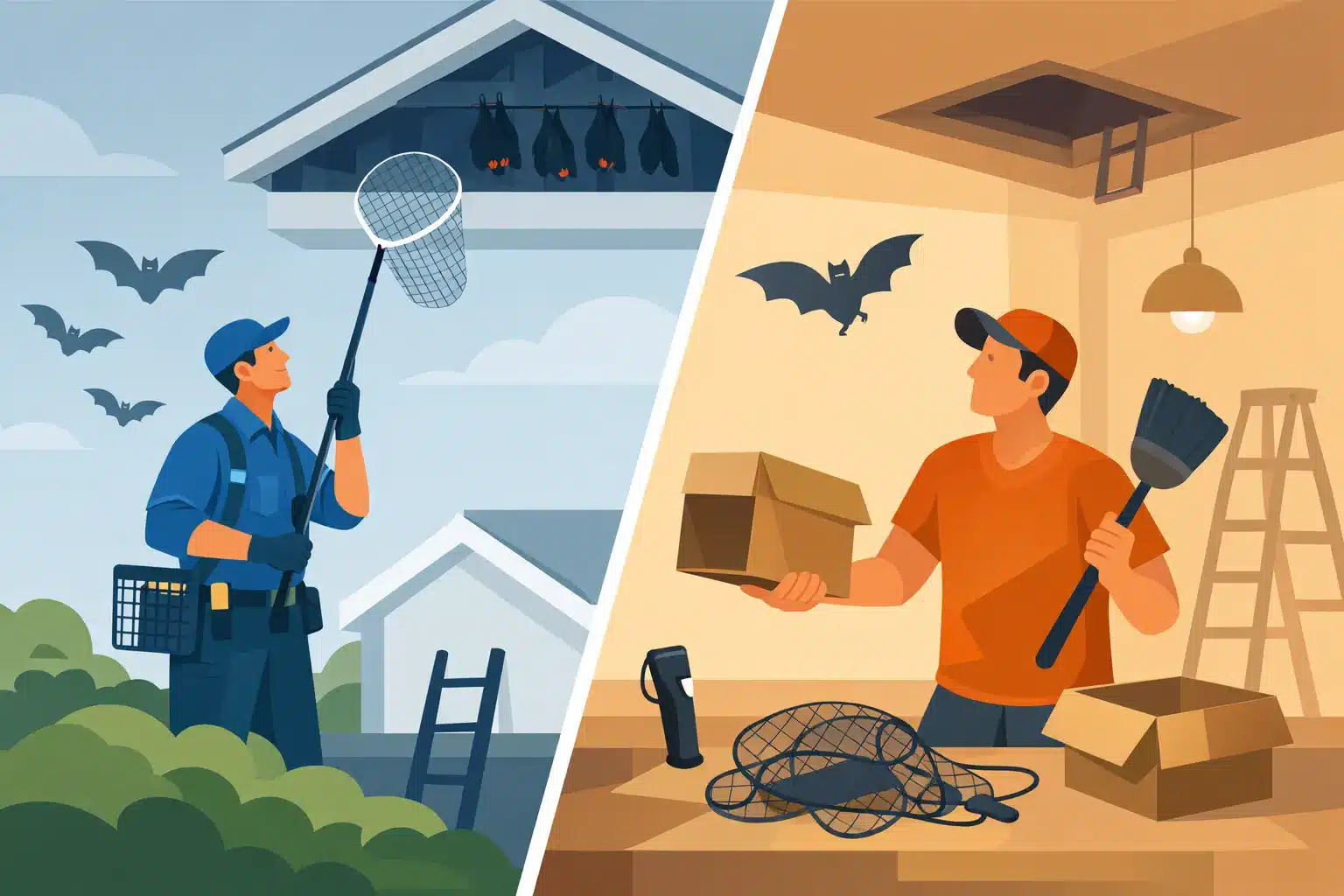 Professional Versus DIY Bat Removal Compared