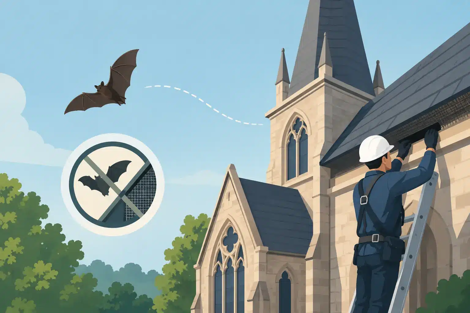 Bat Exclusion for Historic Churches Done Right
