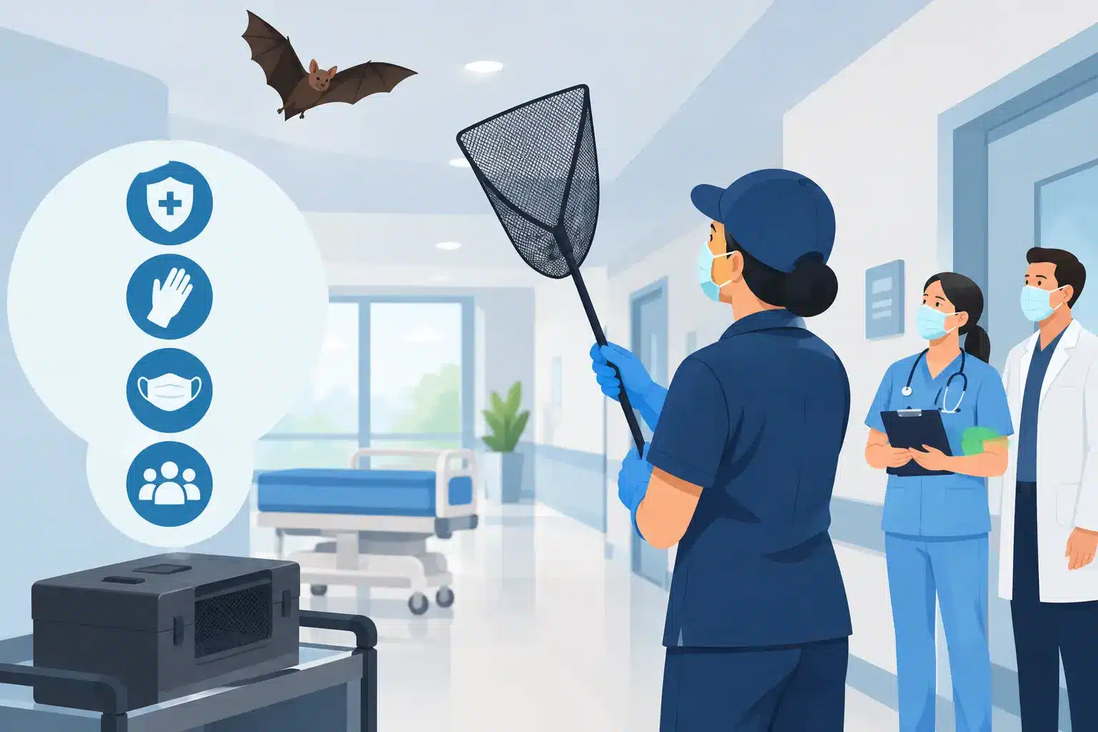 Hospital Bat Response Example: A Safe Action Plan